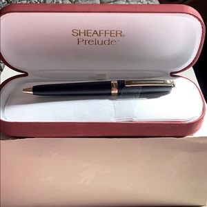 Sheaffer matte black ballpoint pen